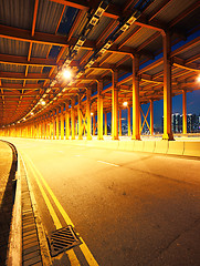 Image showing traffic at night