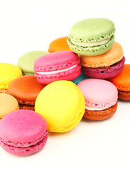 Image showing Colorful macaroons