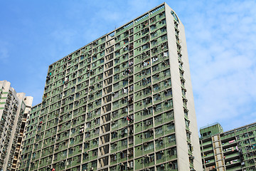 Image showing public apartment block in Hong Kong