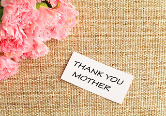 Image showing Pink carnations flower for Mother day