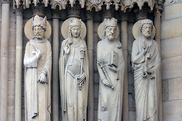 Image showing St. Anne, a king, the Queen of Sheba, King Solomon and Saint Peter