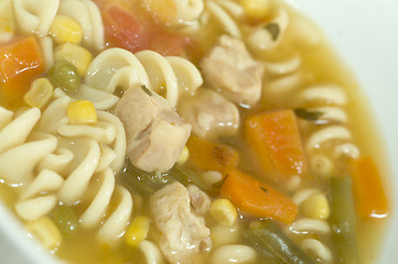 Image showing turkey noodle soup