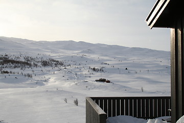 Image showing Snowy winter landscape