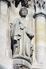 Image showing Statue of Saint, Saint-Jacques Tower, Paris