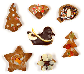 Image showing Collection of Christmas cookies