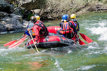 Image showing Leaving to the day´s river 