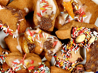 Image showing Delicious gingerbread background