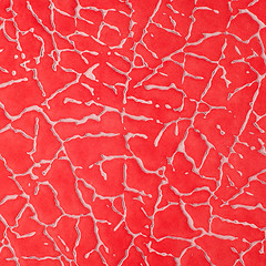 Image showing Red leather 