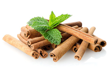 Image showing Cinnamon sticks