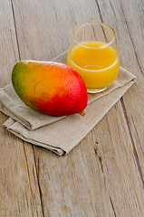 Image showing Fresh mango juice