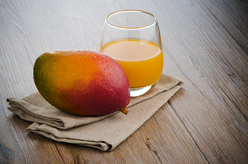 Image showing Fresh mango juice