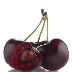 Image showing Red cherries 