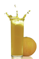 Image showing Orange juice splash