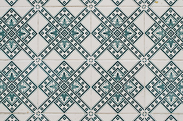 Image showing Ornamental old tiles