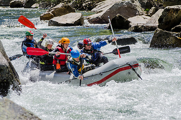 Image showing Leaving to the day´s river 