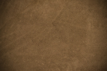 Image showing Brown leather texture closeup