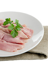 Image showing Ham slices