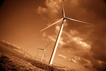 Image showing Wind turbines