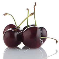 Image showing Red cherries