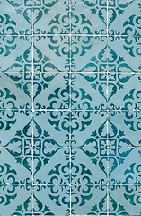 Image showing Ornamental old tiles