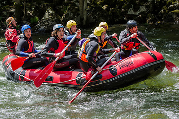 Image showing Leaving to the day´s river 