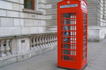 Image showing London telephone box