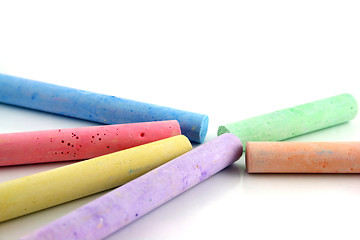 Image showing Colored chalks 2