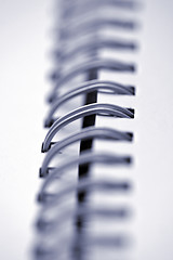 Image showing Notebook spirals close-up