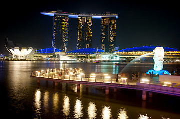 Image showing The Merlion fountain