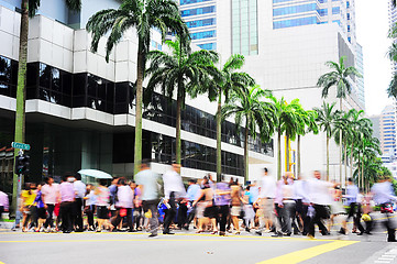 Image showing Rush hour in Singapore