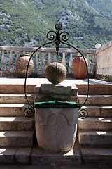 Image showing Fragment of Our Lady of the Rock church in Perast, Montenegro