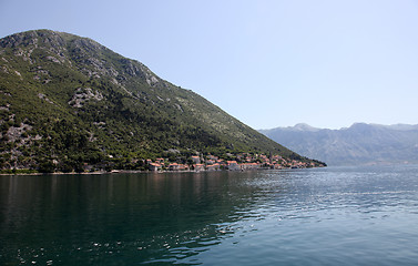 Image showing Perast - historic town on the shore of the Boka Kotor bay, Montenegro