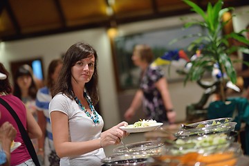 Image showing buffet food