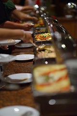 Image showing buffet food