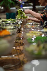 Image showing buffet food