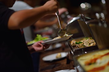 Image showing buffet food