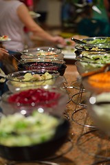 Image showing buffet food