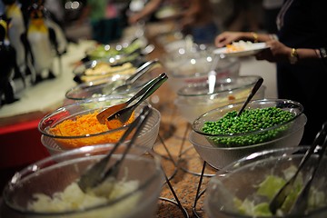 Image showing buffet food