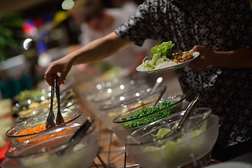 Image showing buffet food