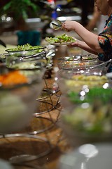 Image showing buffet food