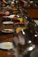 Image showing buffet food