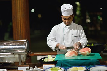 Image showing buffet food