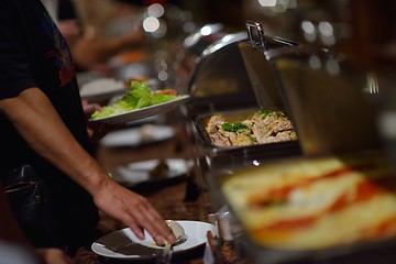 Image showing buffet food