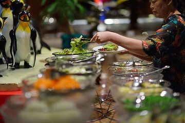 Image showing buffet food