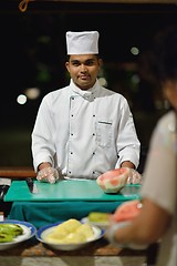 Image showing buffet food