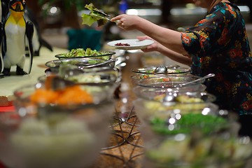 Image showing buffet food