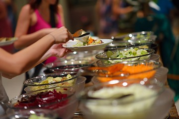 Image showing buffet food