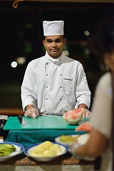 Image showing buffet food