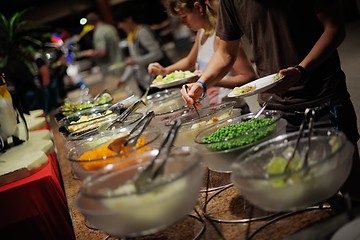 Image showing buffet food