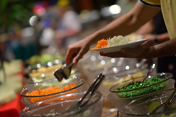 Image showing buffet food